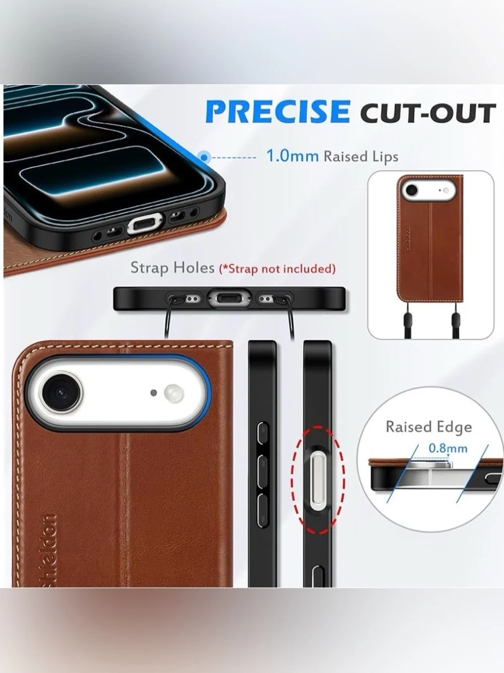 Shieldon Wallet Case for iPhone Air 5G 6.5” Version 2025